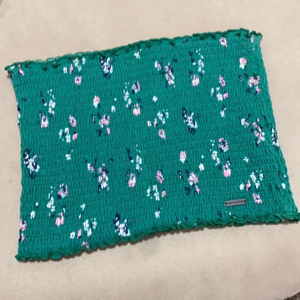 Hollister juniors green tube top small